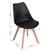 Silla Eames Acolchonada Negra