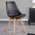 Silla Eames Acolchonada Negra