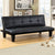 Sofa Cama Bajo tipo Zen Portland 3 Posiciones 165 cm Negro
