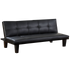 Sofa Cama Bajo tipo Zen Portland 3 Posiciones 165 cm Negro
