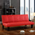 Sofa Cama Bajo tipo Zen Portland  3 Posiciones 165 cm Rojo