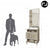 Mueble de Ba̱o con Espejo y 2 Cajones