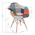 Silla Eames con Apoyabrazos Tapizado Patchwork